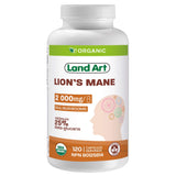Land Art Organic Lion's Mane 2000mg 120 Capsules
