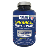Naka Platinum Enhanced Serrapeptase 75 Vegan Capsules - Reduces Mucous, Relieves Pain, Swelling, and Inflammation, Helps to Dissolve Any Dead or Non-Living Tissue