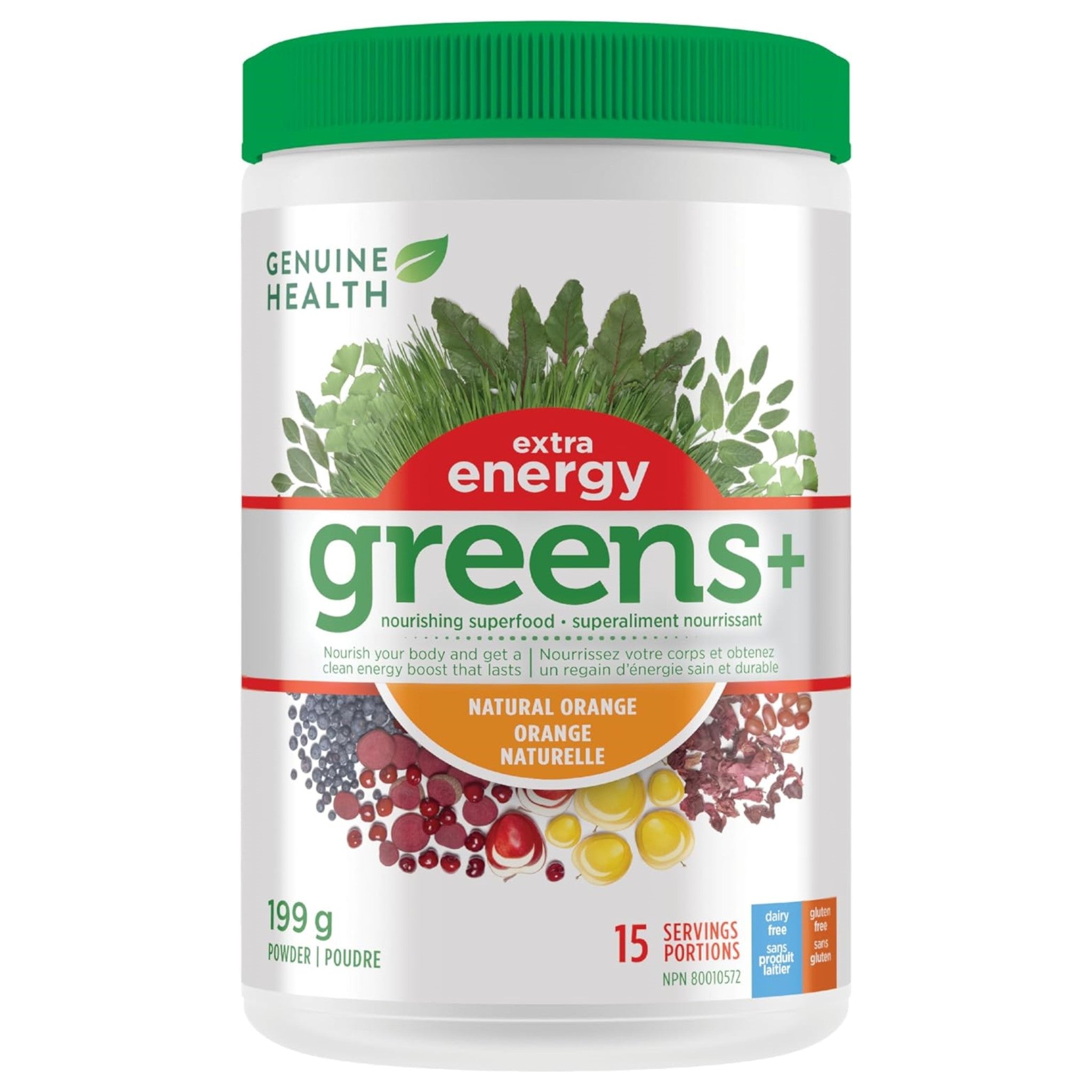 Genuine Health Greens + Extra Energy Dark Chocolate 222g - Boosts Focus & Concentration, Balances the Digestive Tract, Promotes Alertness, Energy, Stamina, and Peak Athletic Performance