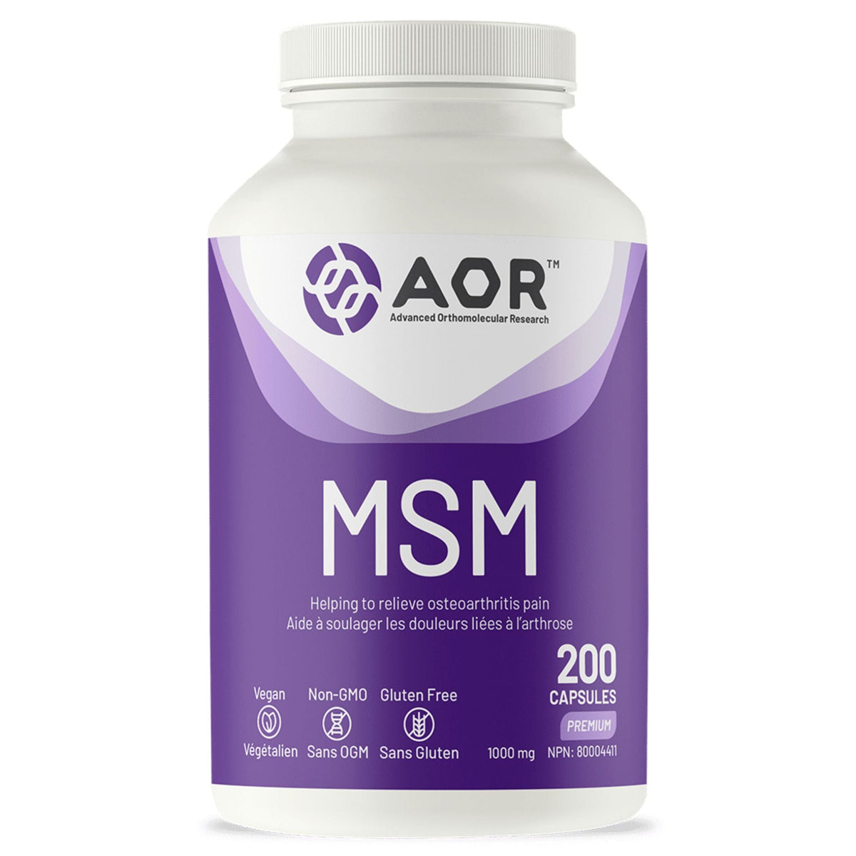 AOR MSM 200 Capsules
