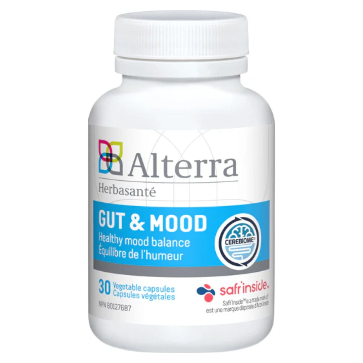 Alterra Gut and Mood 30 Vegetable Capsules