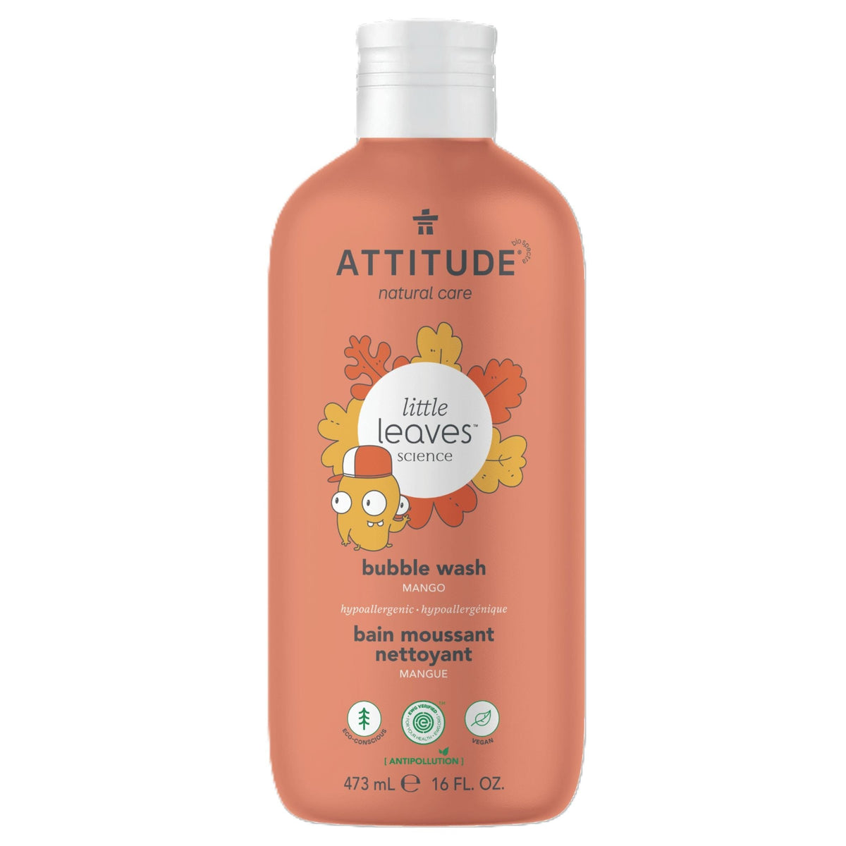 Attitude Bubble Bath Mango 473ml