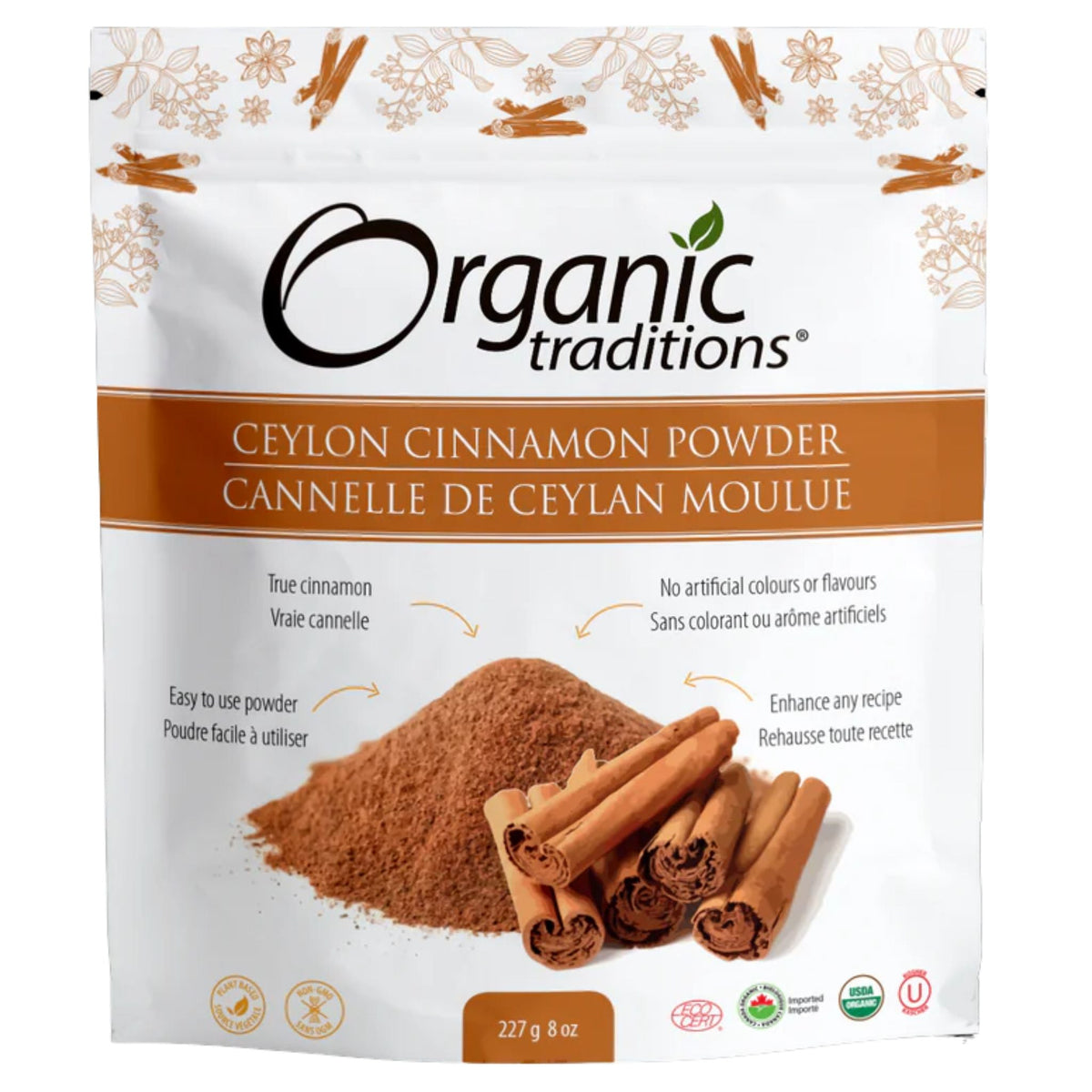 Organic Traditions Ceylon Cinnamon 227g