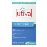 Utiva UTI 3 Test Strips - Convenient UTI Test Strips With Quick Results, Accurate Results, Easy To Use & Fast Results