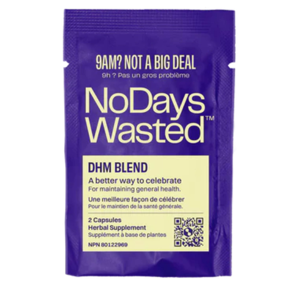 No Days Wasted DHM Blend 2 Capsules - Promotes Best Version After A Night Of Celebrating, Plant Extract, Came From Natural Source, Contains Natural Plant-Based Ingredients