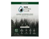 Eco Living Club Laundry Detergent Strips UnSc 40ct
