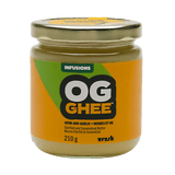 OG Ghee Herb & Garlic 210g - 100% Canadian Butter, Have Herb and Garlic Flavors Infused Clarified & Caramelized Butter