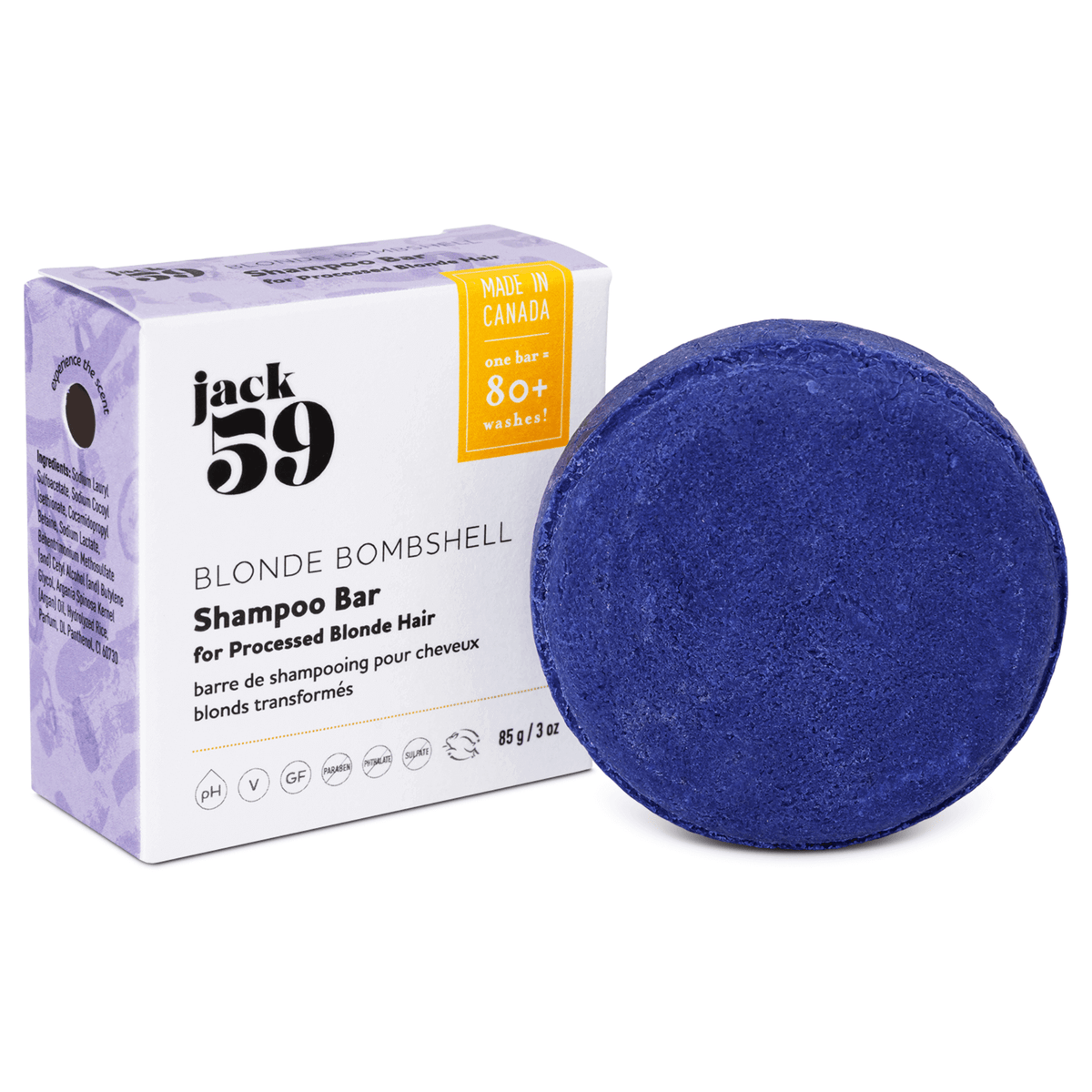 Jack59 Blonde Bombshell Shampoo Bar 95g