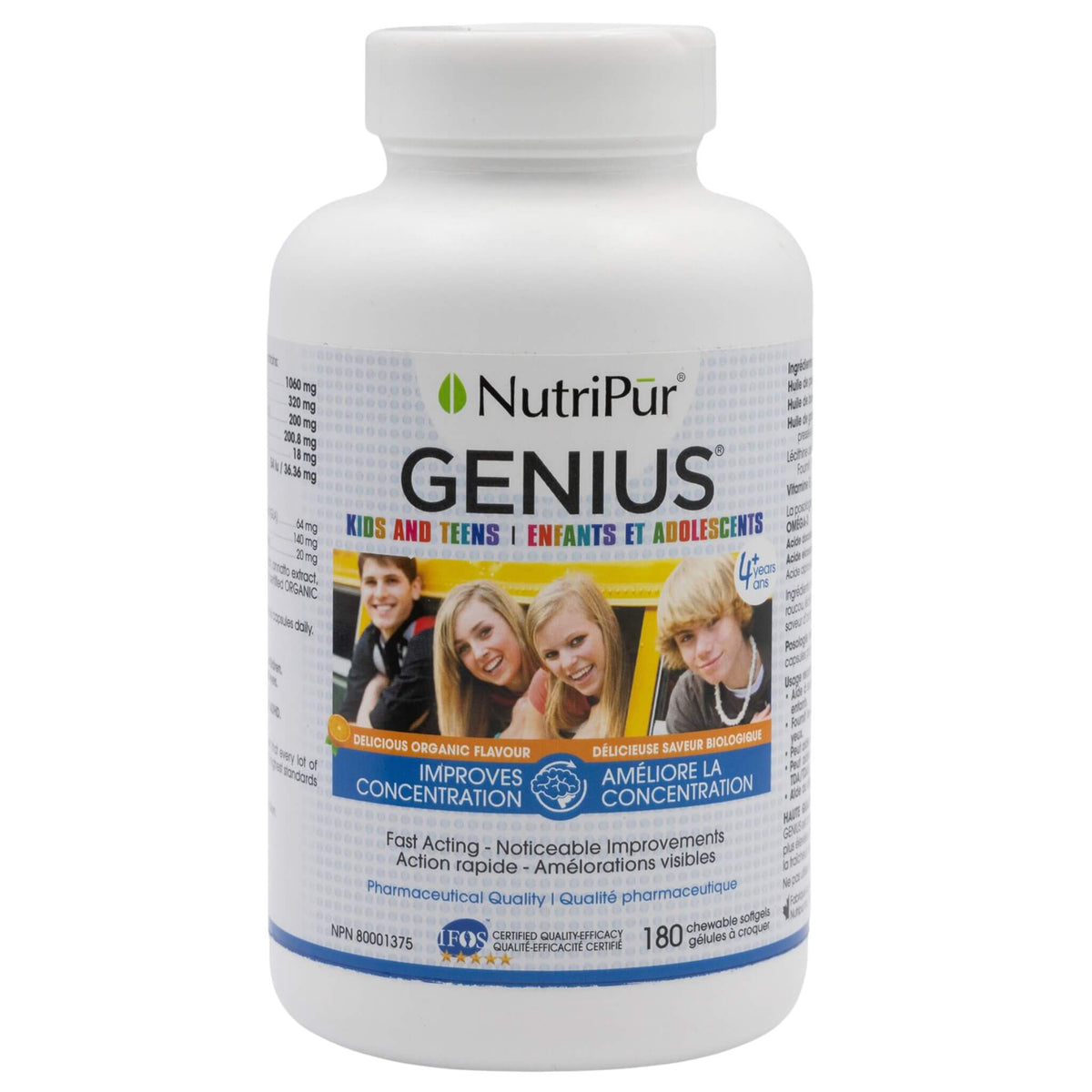 Nutripur Genius Kids And Teens 180ct