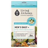 Living Alchemy Daily+ Men 60 Vegan Capsules - Provides Maintenance For Immunity, Metabolism, Bones, And Skin, Includes Siberian Ginseng For Men's Energy And Vitality, Easily Digestible, And Highly Absorbable Nutrients