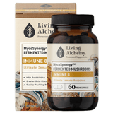 Living Alchemy MycoSynergy Fermented Mushrooms Immune 8, 60 Vegan Capsules - Helps Strengthen Immune Response, Provides Antioxidants And Anti-Inflammatory Support, Promote Overall Health And Wellbeing