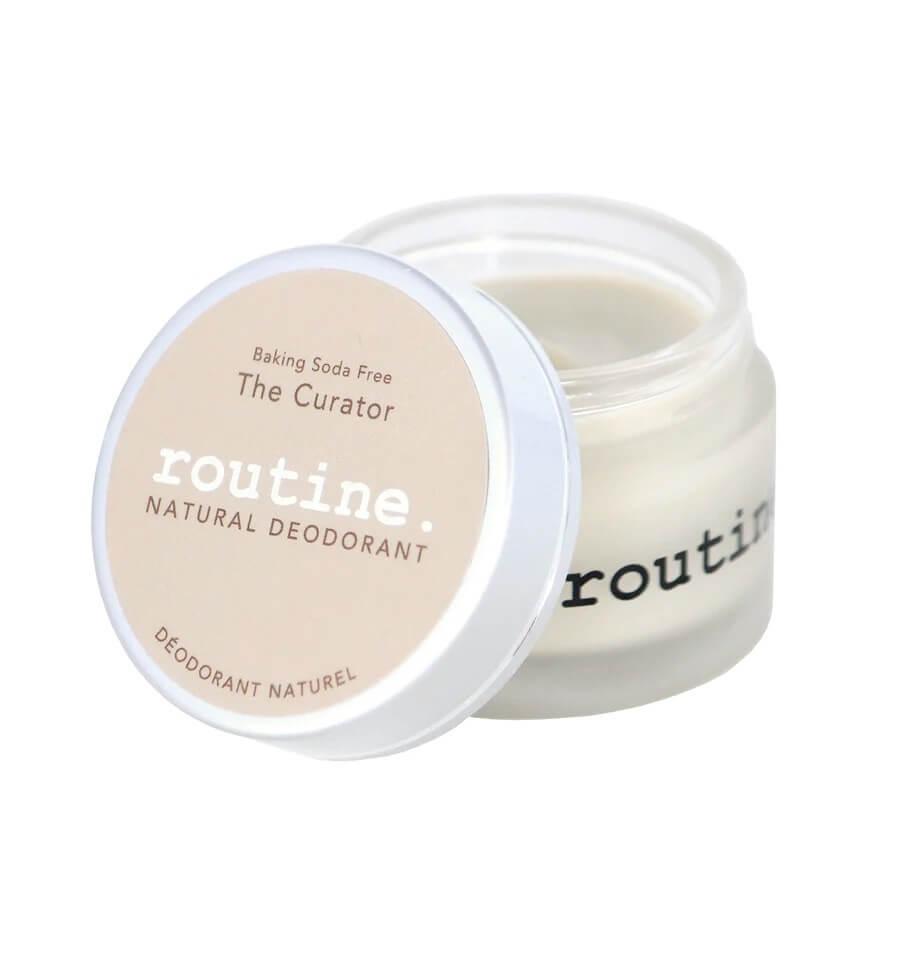 Routine The Curator Natural Deodorant 58g - Suitable For Extra Sensitive Skin Formula That Smells Like Cocoa, Eucalyptus And Ultra-Savvy Intuition, Relax Armpits, While Eliminating Odour And Maintaining Skin's Healthy Balance