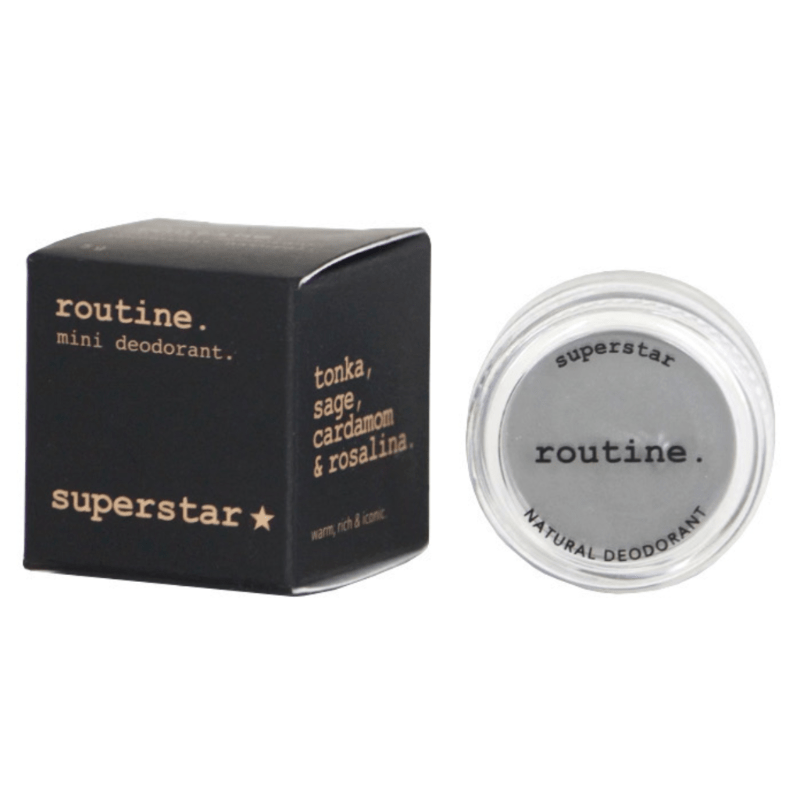Routine Superstar Deo Mini 5g - Reduces Stinky Stress Sweats By Relaxing Those Pits, Eliminating Odor, And Maintaining Skin's Healthy Balance, Perfect For Trialing And Traveling