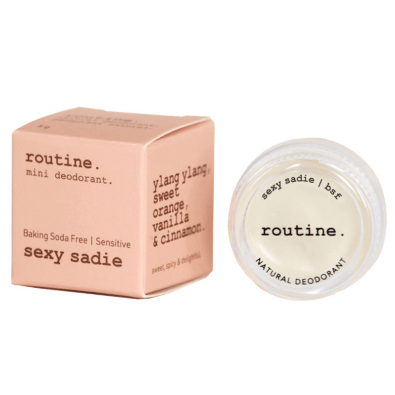 Routine Sexy Sadie (BSF) Deodorant Mini 5g - Extra Sensitive Skin Formula, Smells Like Original Sexy Sadie Scent: Ylang Ylang, Orange, Cinnamon and Talking on the Phone After Midnight