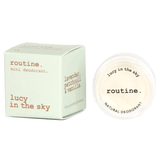 Routine Lucy In The Sky Deodorant Mini Vegan 5g - Best-Selling Deodorant by Routine, Natural Beauty Fresh Scent From Lavender, Patchouli and Vanilla Essential Oils