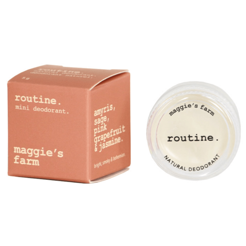 Routine Maggie's Farm Deodorant Mini 5g - This Little Jar of Wonder Created For Your Underarms, Natural Formula, You Can Apply on All Your Body to Smell Nice