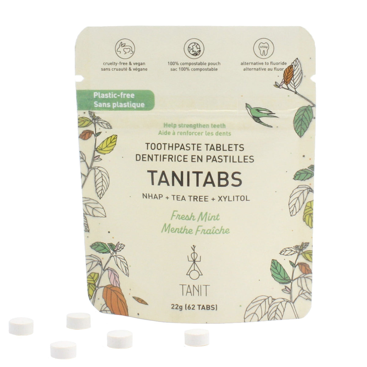 Tanit Toothpaste Fresh Mint Refill 62 Tablets