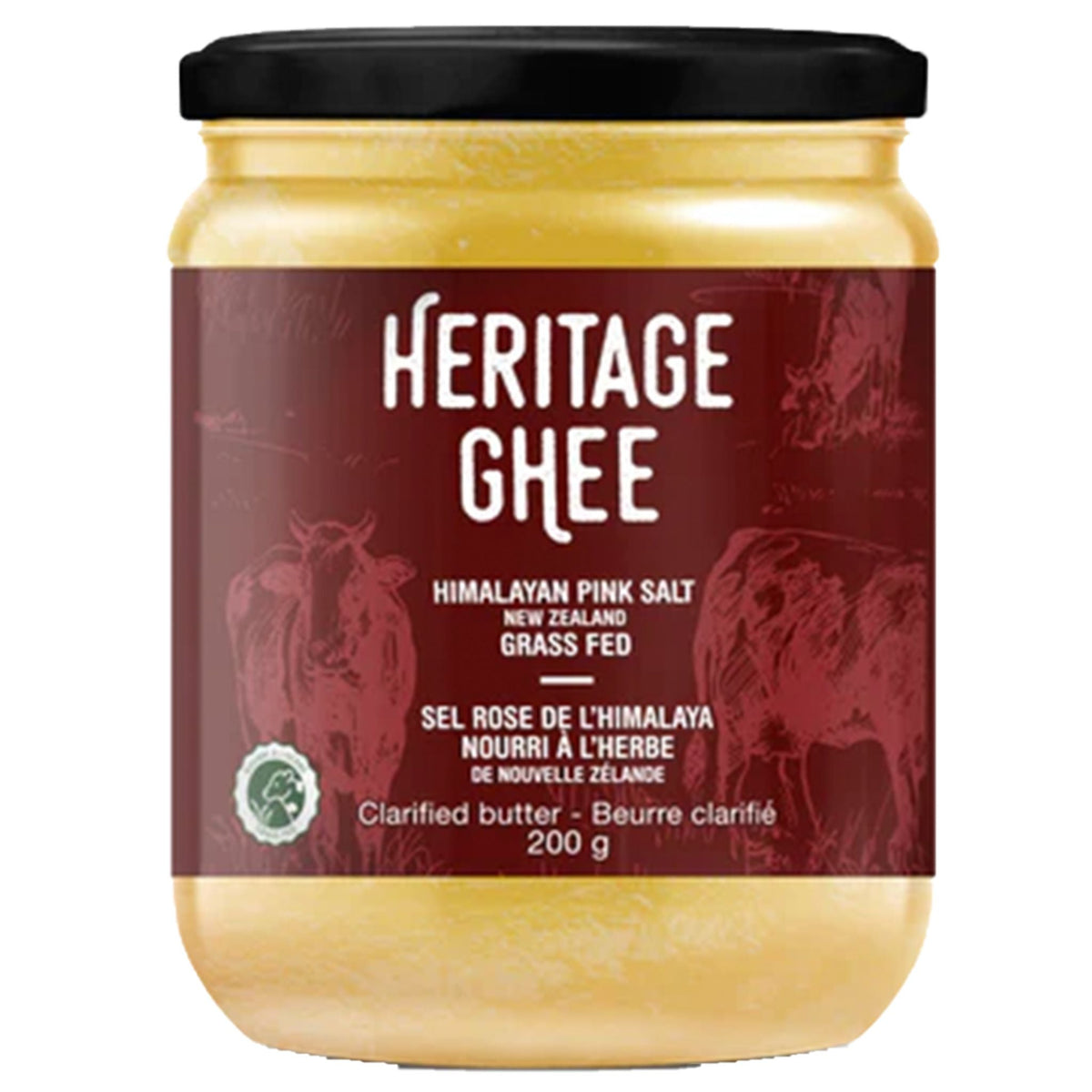 Heritage Himalayan Ghee Grass Fed Pink Salt 200g