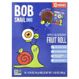 Bob Snail Apple-Blueberry Rolls 100g - Delicious All-Natural Healthy Fruit Snacks, Naturally Sweet, Suitable for Office/School, Alternative to Fruits