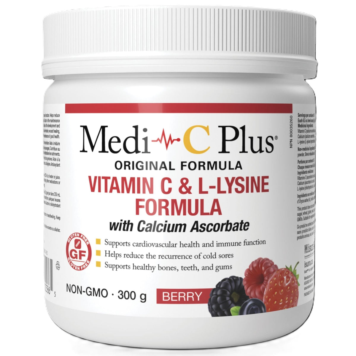 Medi-C Plus With Calcium Ascorbate Berry 300g