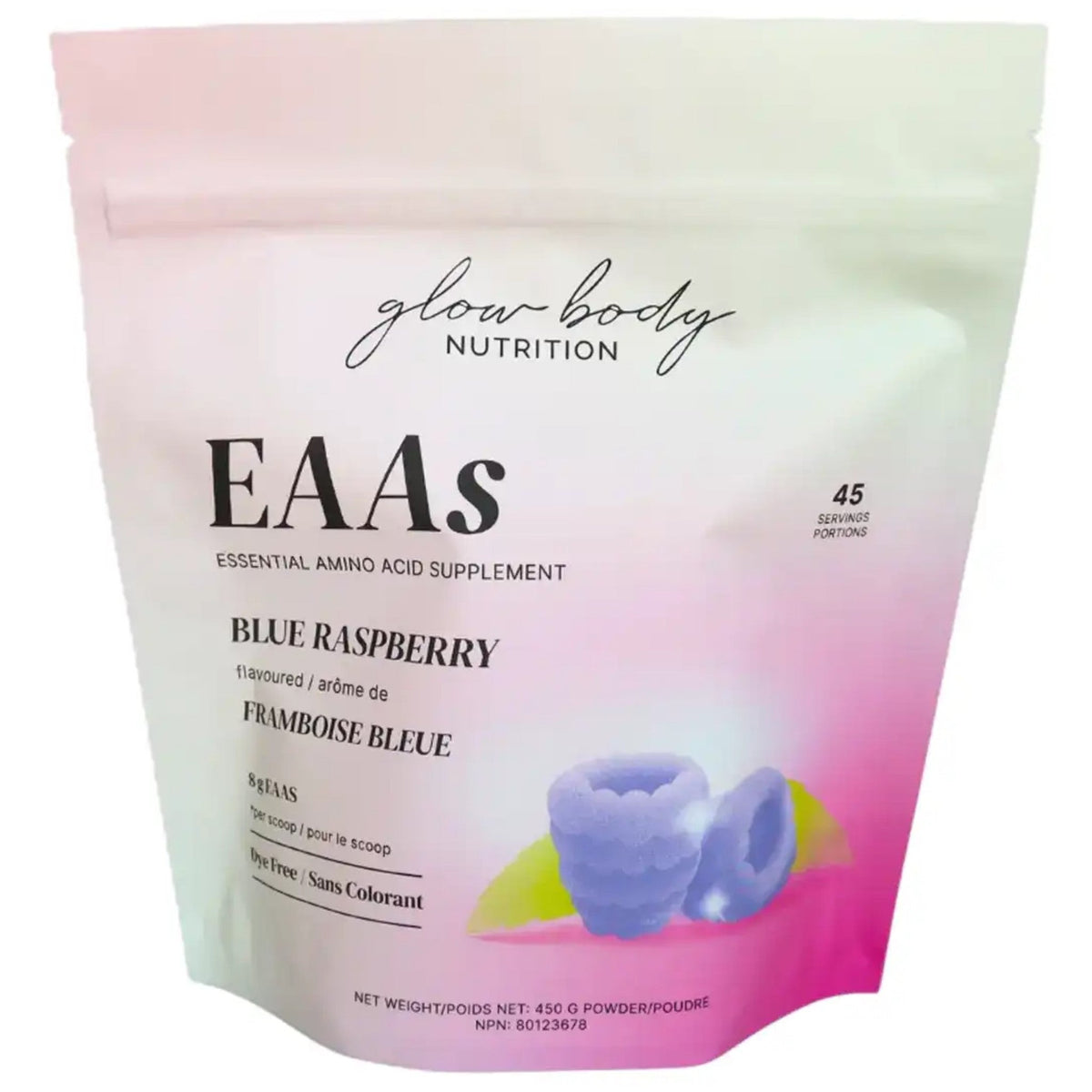 Glow Body EAAs Amino Blue Raspberry 450g