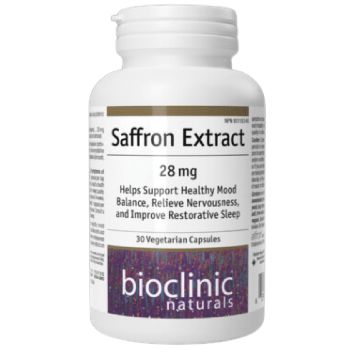Bioclinic Naturals Saffron Extract 30 Vegetarian Capsules