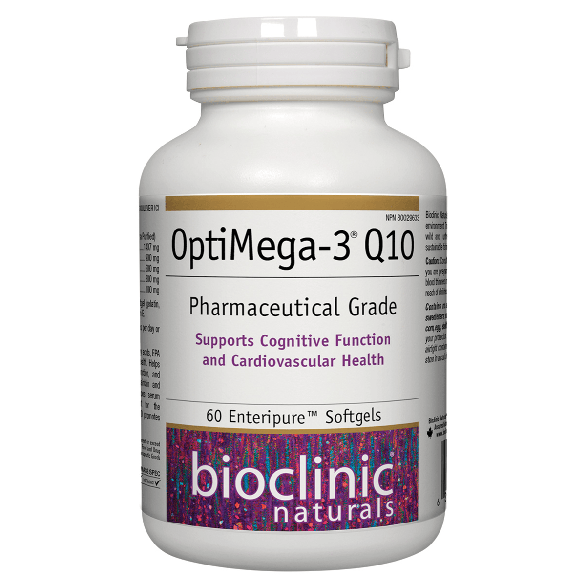 Bioclinic Naturals OptiMega-3 Q10 60 Softgels
