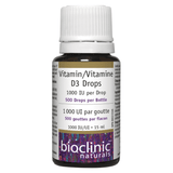 Bioclinic Naturals Vitamin D3 Drops 1000IU 15ml