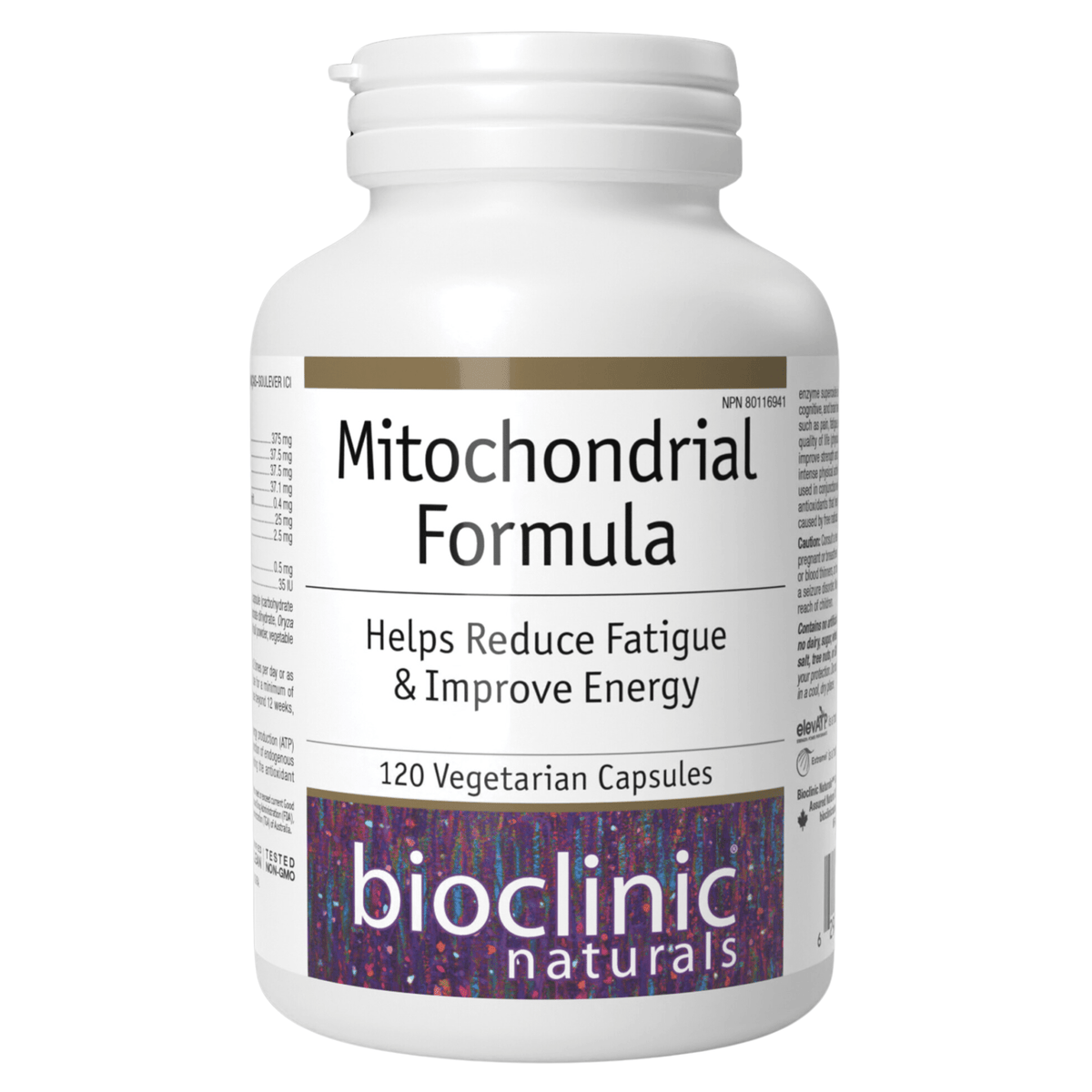 Bioclinic Naturals Mitochondrial Formula 120 Vegetarian Capsules
