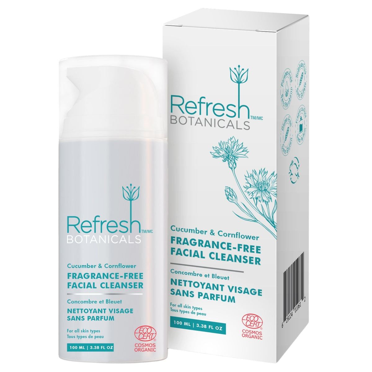 Refresh Botanicals Fragrance-Free Facial Cleanser 100ml
