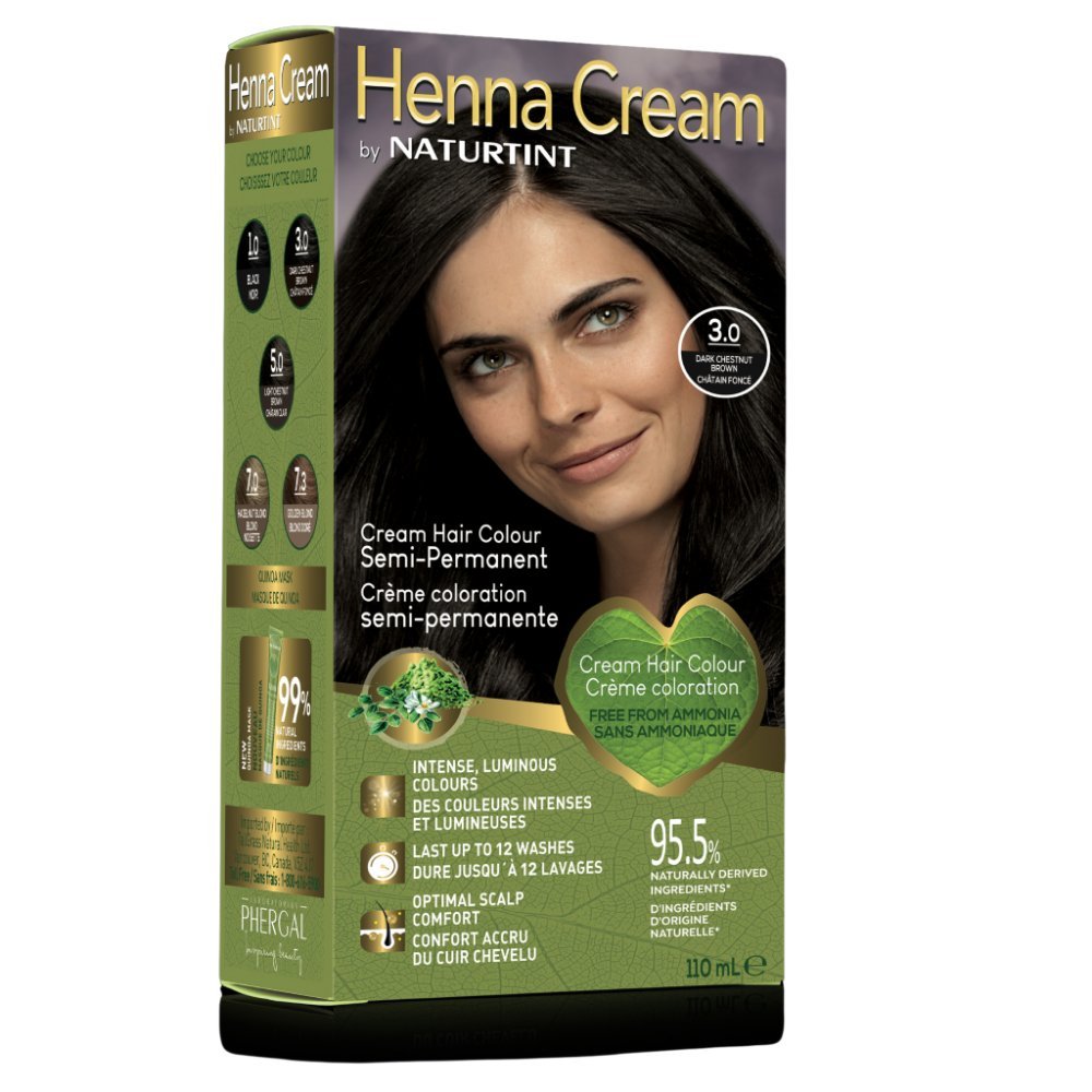 Naturtint 3.0 Dark Chestnut Brown Henna Crm 110ml