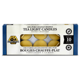 Dutchman's Gold Beeswax Candles Tea Lights - Contains Natural Ingredients, Do Not Drip When They Burn, Non-Toxic & Non-Allergenic, An Ideal Gift Option