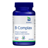 Biomed B-Complex 60 Capsules - Essential for Liver Function and Hormone Metabolism in the Liver, Helps Manage Stress, Promotes Healthy Nervous System