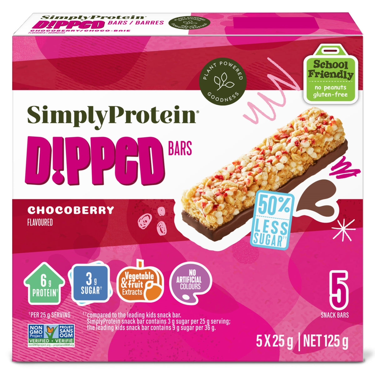 SimplyProtein Chocoberry Dipped 5pk 125g