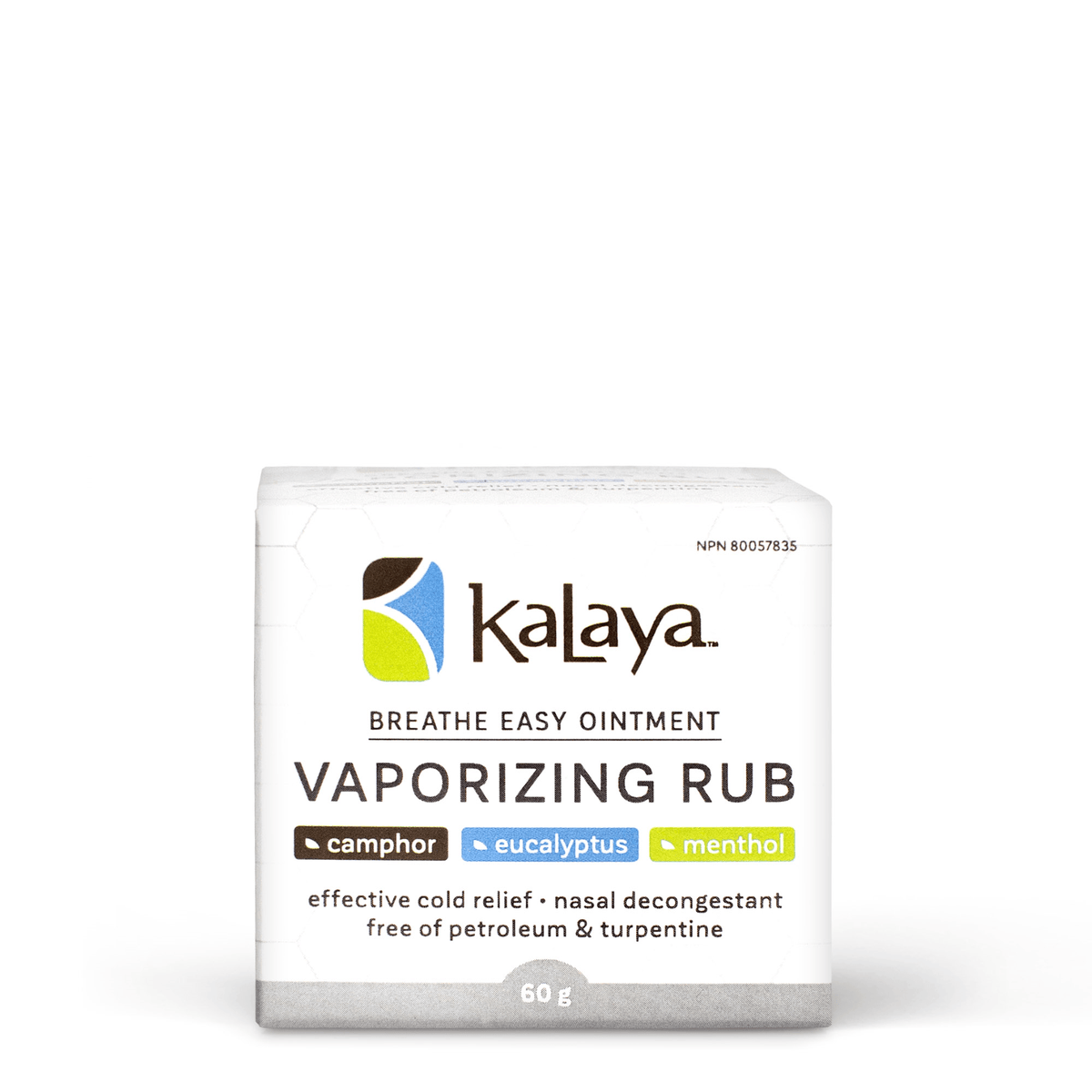 Kalaya Naturals Breathe Easy Vaporizing Rub 60g