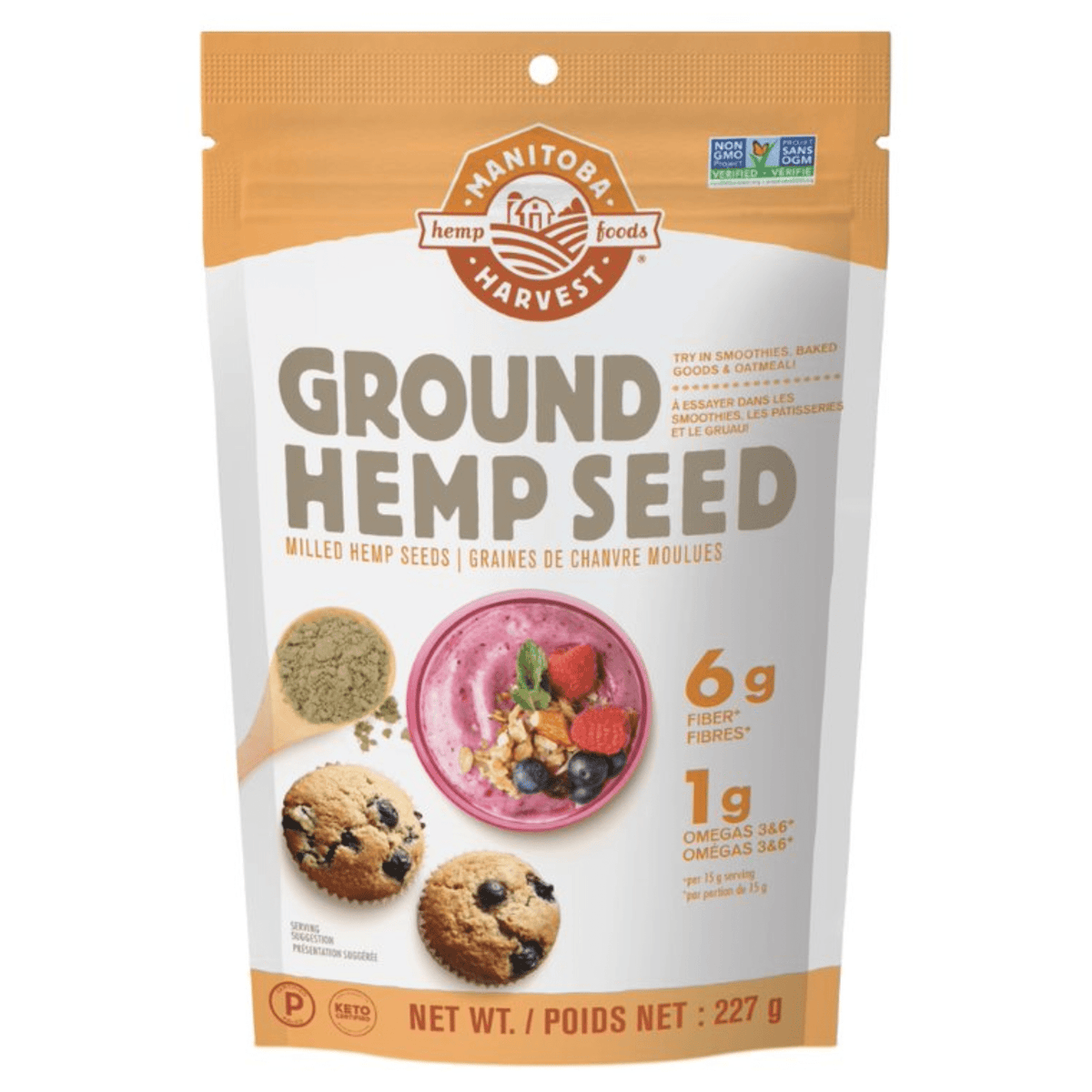 Manitoba Harvest Hemp Hearts 60g - Made By Removing The Hard Outer Shell, Delicious Source Of Omega 3 And 6 Essential Fatty Acids (EFA's), GLA And SDA Super Fatty Acids, Provides All Of The Essential Amino Acids