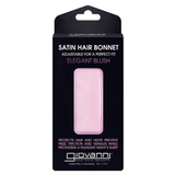 Giovanni Satin Hair Bonnet Blush - Promotes Healthy Hair By Reducing Hair Frizz, Friction, And Tangles, Keeps Hair Smooth, Helps Reduce Hair Friction, Gentle On Hair, Suitable For All Hair Types