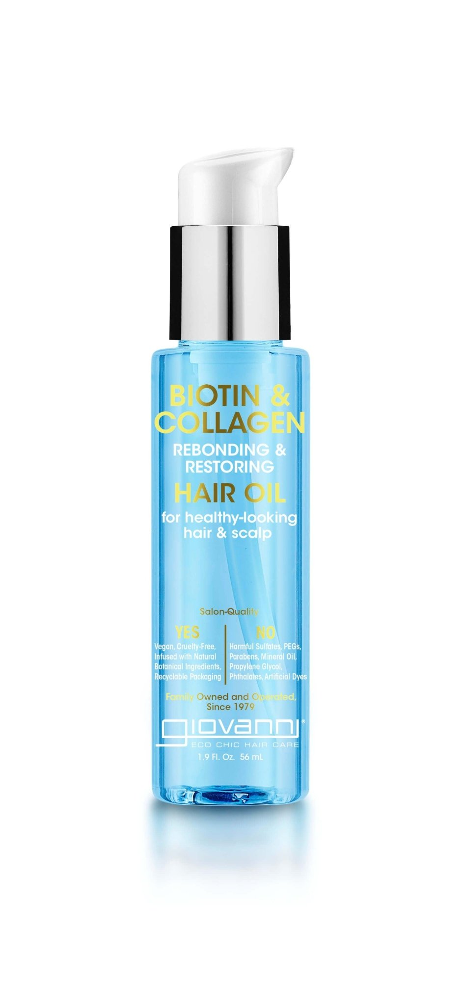 Giovanni Biotin & Collagen Hair Oil 56ml - Rebonding & Restoring Hair Oil for Healthy Looking Hair & Scalp