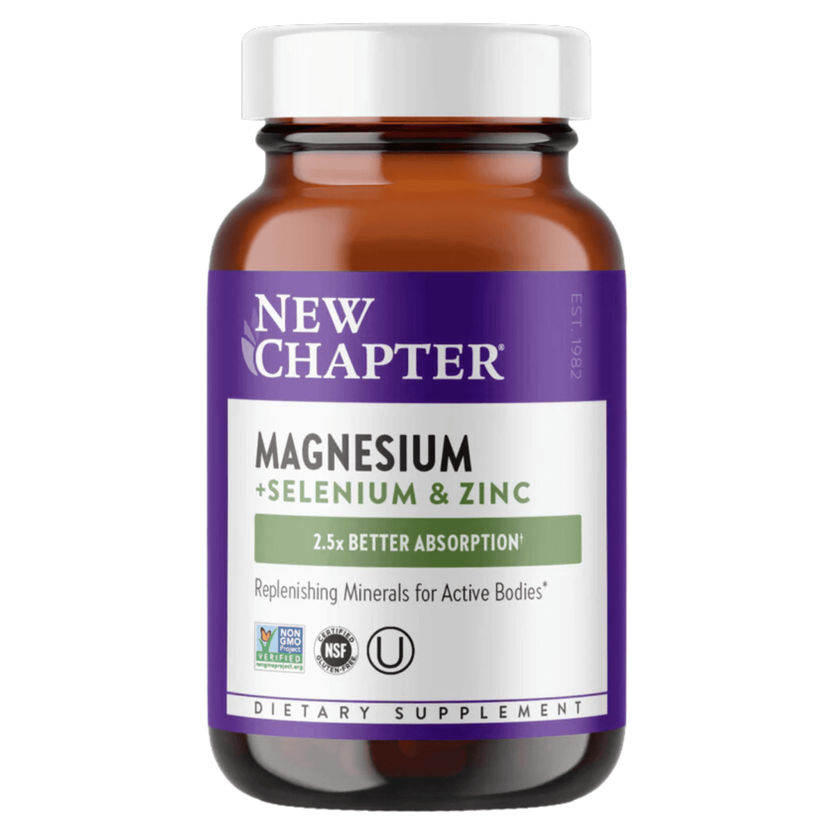 New Chapter Magnesium + Selenium & Zinc 30 Tablets