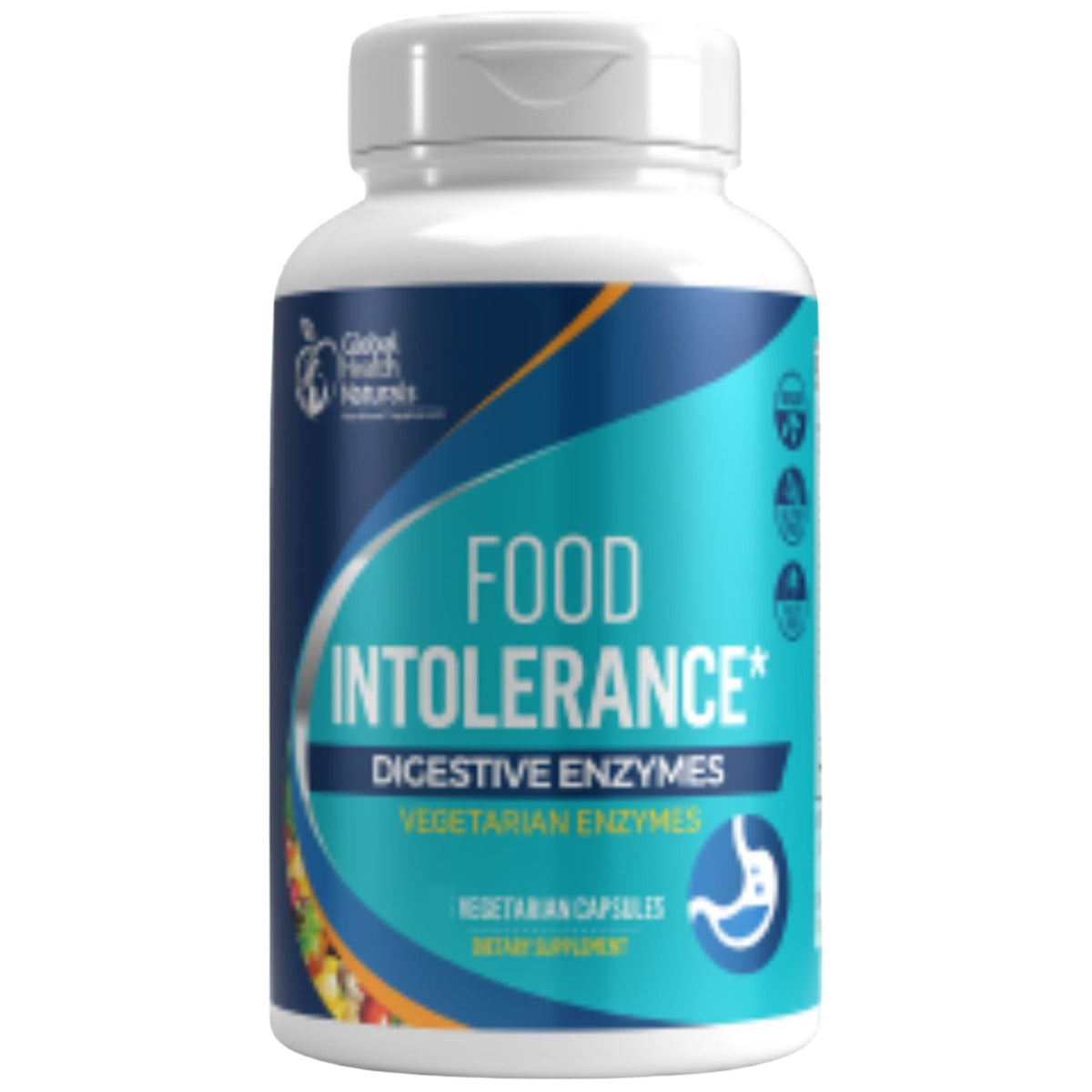 Global Health Naturals Food Intolerance Digestive Enzymes 120 Capsules