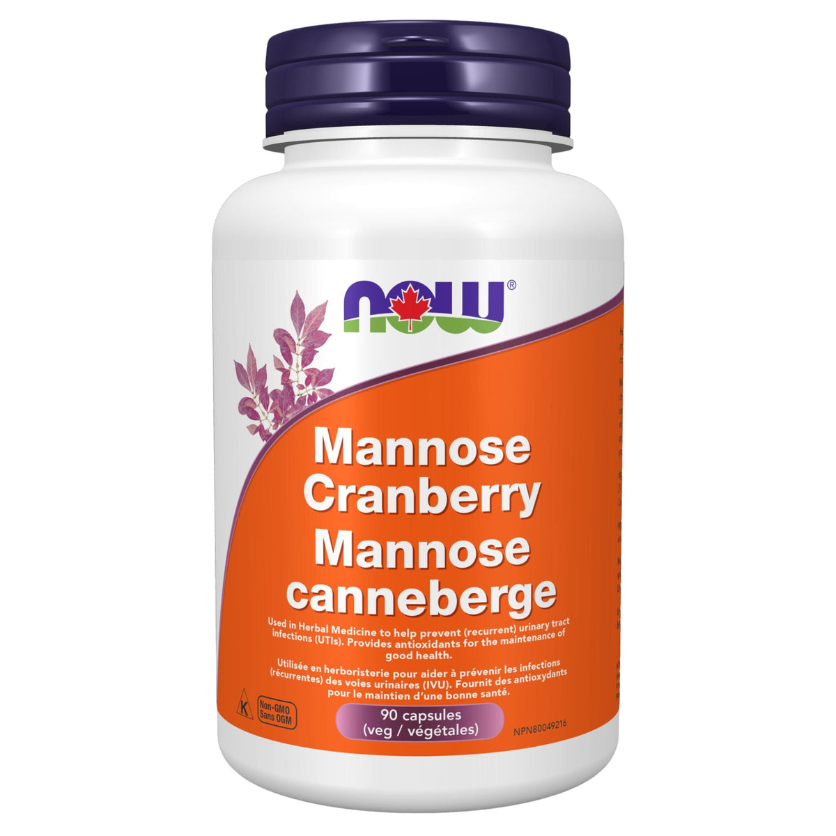 Now Mannose Cranberry 90 Vegetable Capsules