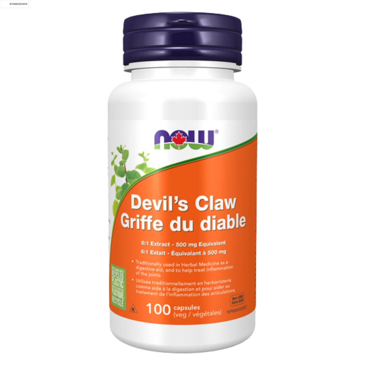 NOW Devil's Claw 100 Vegetable Capsules