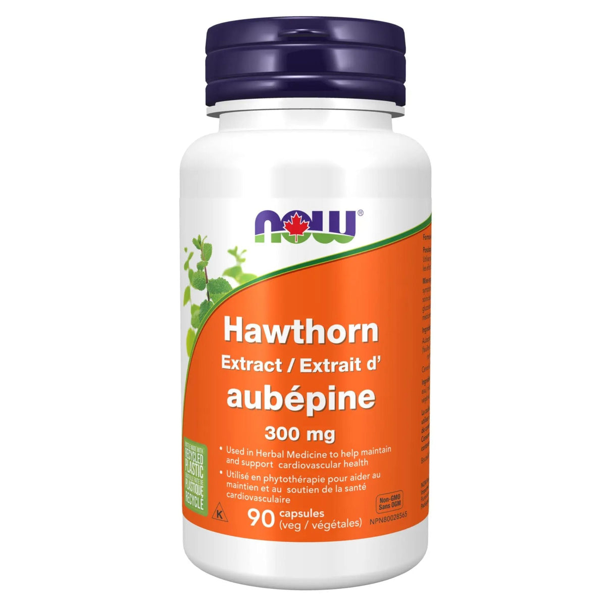 NOW Hawthorn Extract 300mg 90 Vegetable Capsules