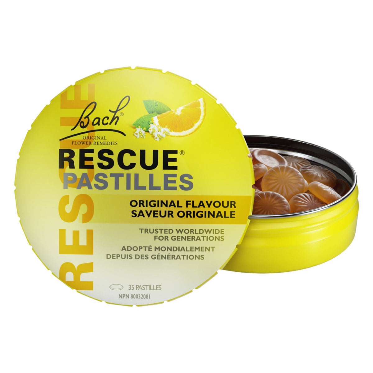Bach Rescue Pastilles Orange & Elderflower 50 g