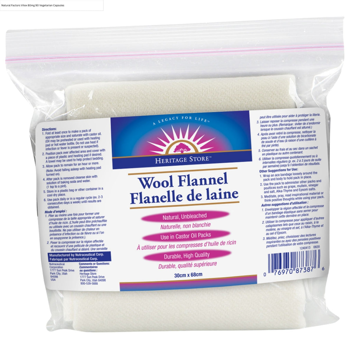 Heritage Store Wool Flannel 30 Pack