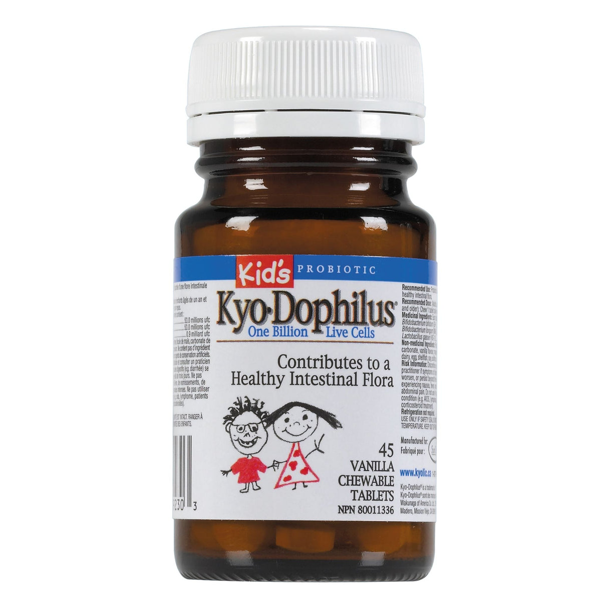 Kyolic Kids Kyo Vanilla Dophilus 45 Capsules