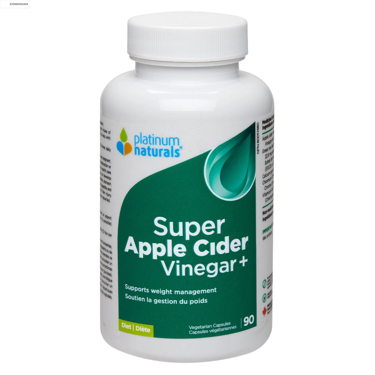 Platinum Naturals Super Apple Cider Vinegar+ 90 caps