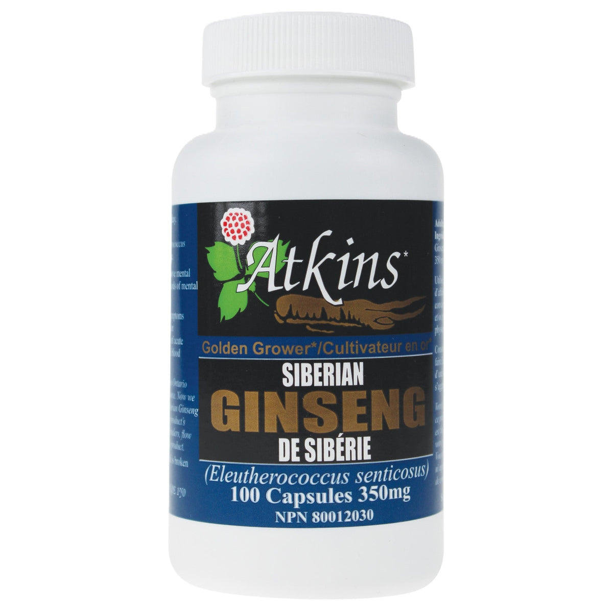 Atkins Ginseng Siberian Ginseng 100 Capsules