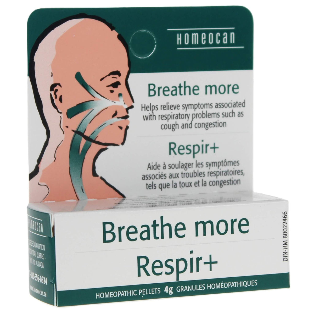 Homeocan Breathe More Pellets 4g - Symptoms Related To Respiratory Disorders Such As Cough And Congestion, Cause No Drowsiness Or Addiction