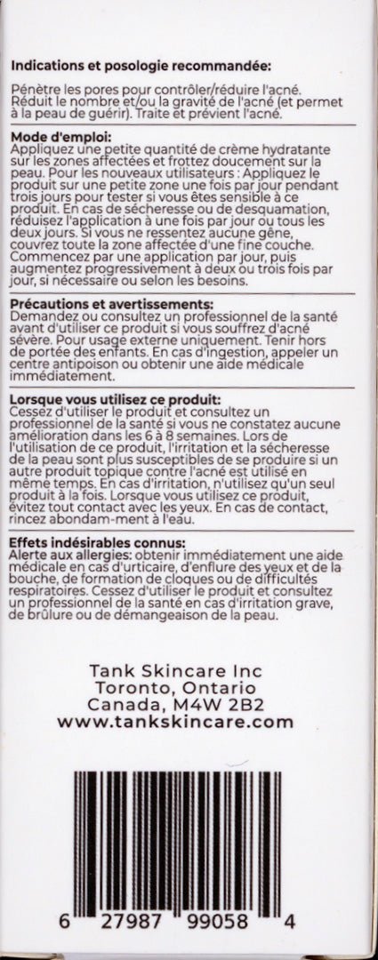 Tank Nation Acne Zapping Moisturizer Cream 50ml - Suitable for Acne Treatment, Gentle Formulation for Sensitive Skin, Provides Hydration, Contains Essential Oils, and Extracts for Skin Care Routine